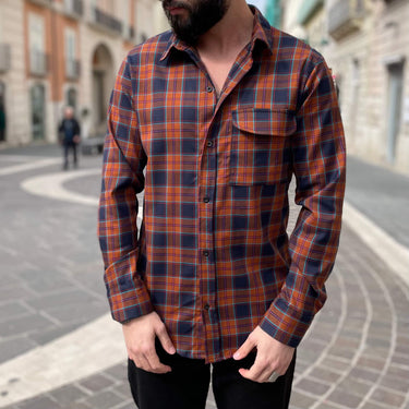 Camicia a quadri arancione - FLAG STORE